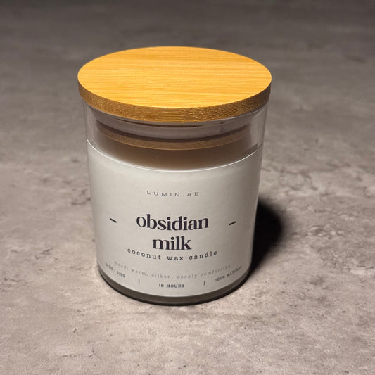 Obsidian Milk Candle | 110g