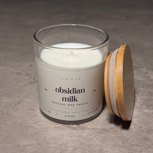 Obsidian Milk Candle | 110g